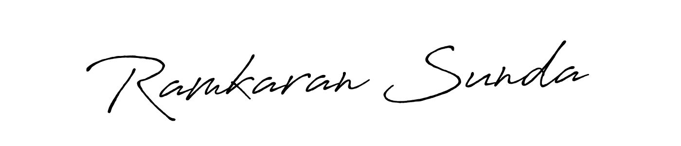 You should practise on your own different ways (Antro_Vectra_Bolder) to write your name (Ramkaran Sunda) in signature. don't let someone else do it for you. Ramkaran Sunda signature style 7 images and pictures png