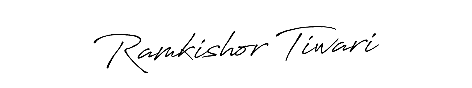 Create a beautiful signature design for name Ramkishor Tiwari. With this signature (Antro_Vectra_Bolder) fonts, you can make a handwritten signature for free. Ramkishor Tiwari signature style 7 images and pictures png