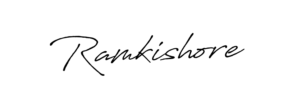 It looks lik you need a new signature style for name Ramkishore. Design unique handwritten (Antro_Vectra_Bolder) signature with our free signature maker in just a few clicks. Ramkishore signature style 7 images and pictures png