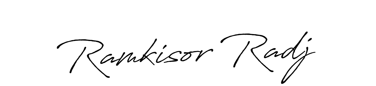 if you are searching for the best signature style for your name Ramkisor Radj. so please give up your signature search. here we have designed multiple signature styles  using Antro_Vectra_Bolder. Ramkisor Radj signature style 7 images and pictures png