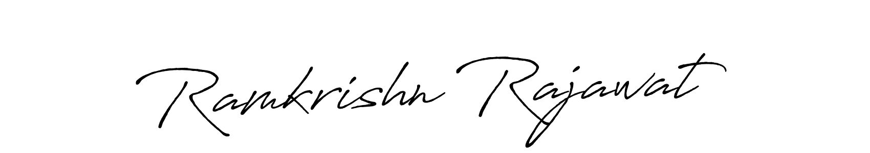 Similarly Antro_Vectra_Bolder is the best handwritten signature design. Signature creator online .You can use it as an online autograph creator for name Ramkrishn Rajawat. Ramkrishn Rajawat signature style 7 images and pictures png