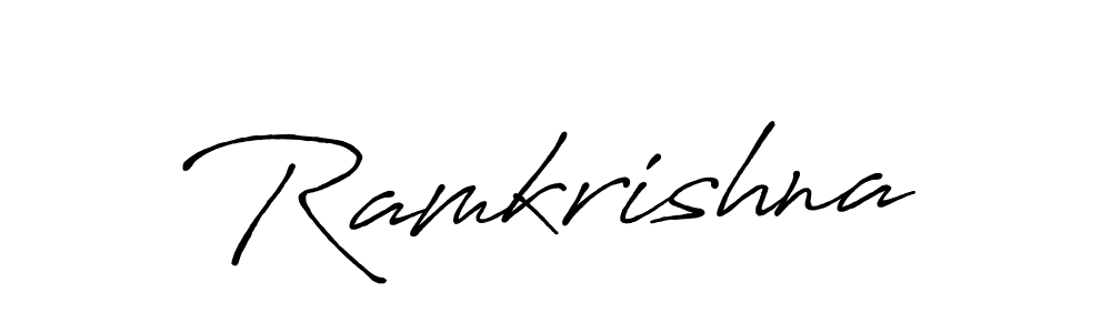 Design your own signature with our free online signature maker. With this signature software, you can create a handwritten (Antro_Vectra_Bolder) signature for name Ramkrishna. Ramkrishna signature style 7 images and pictures png