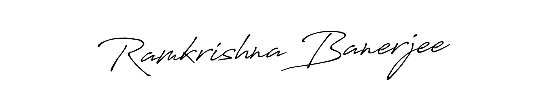 This is the best signature style for the Ramkrishna Banerjee name. Also you like these signature font (Antro_Vectra_Bolder). Mix name signature. Ramkrishna Banerjee signature style 7 images and pictures png
