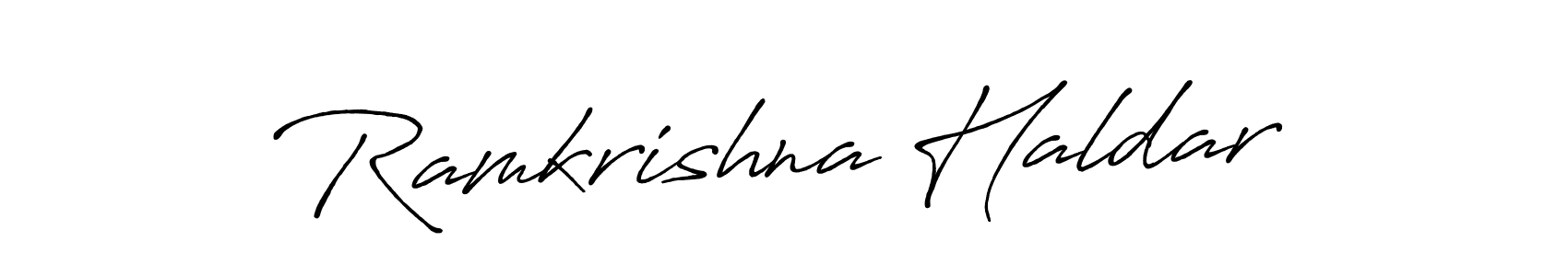 Also we have Ramkrishna Haldar name is the best signature style. Create professional handwritten signature collection using Antro_Vectra_Bolder autograph style. Ramkrishna Haldar signature style 7 images and pictures png