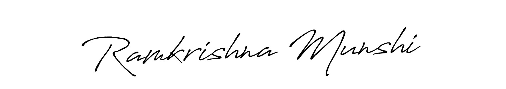 You can use this online signature creator to create a handwritten signature for the name Ramkrishna Munshi. This is the best online autograph maker. Ramkrishna Munshi signature style 7 images and pictures png