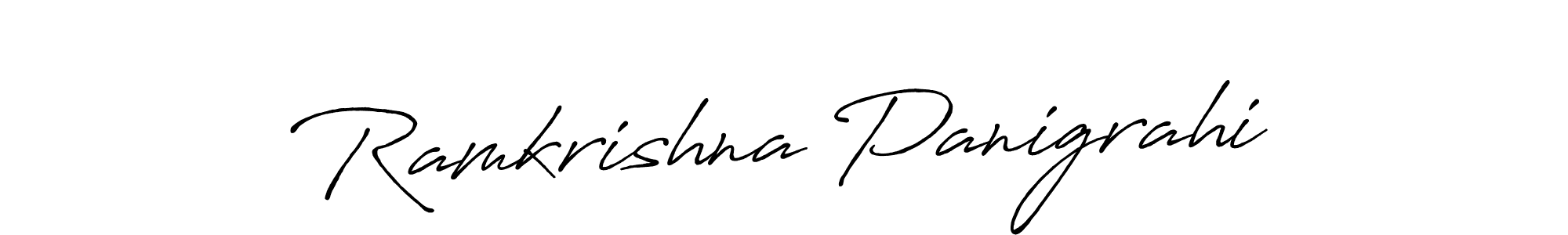 Design your own signature with our free online signature maker. With this signature software, you can create a handwritten (Antro_Vectra_Bolder) signature for name Ramkrishna Panigrahi. Ramkrishna Panigrahi signature style 7 images and pictures png