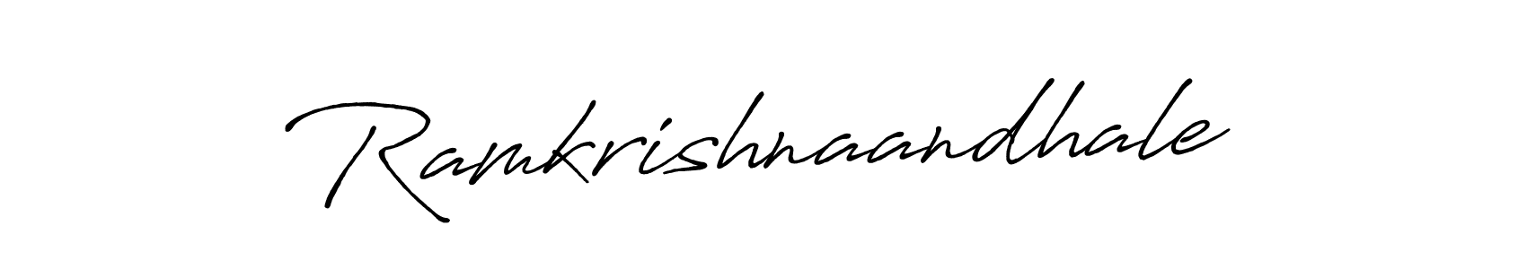 This is the best signature style for the Ramkrishnaandhale name. Also you like these signature font (Antro_Vectra_Bolder). Mix name signature. Ramkrishnaandhale signature style 7 images and pictures png