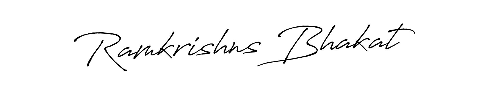 Make a beautiful signature design for name Ramkrishns Bhakat. With this signature (Antro_Vectra_Bolder) style, you can create a handwritten signature for free. Ramkrishns Bhakat signature style 7 images and pictures png