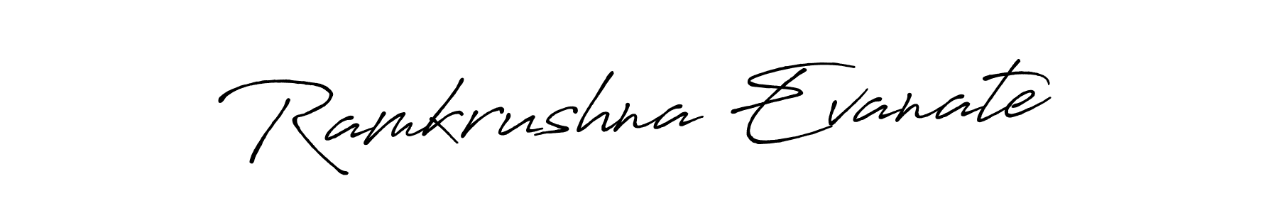 Make a beautiful signature design for name Ramkrushna Evanate. Use this online signature maker to create a handwritten signature for free. Ramkrushna Evanate signature style 7 images and pictures png