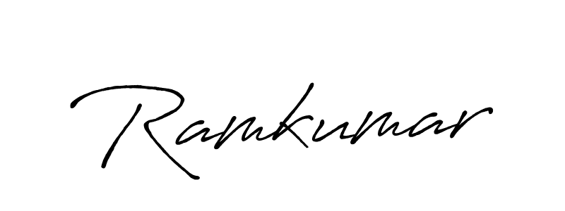 How to make Ramkumar name signature. Use Antro_Vectra_Bolder style for creating short signs online. This is the latest handwritten sign. Ramkumar signature style 7 images and pictures png