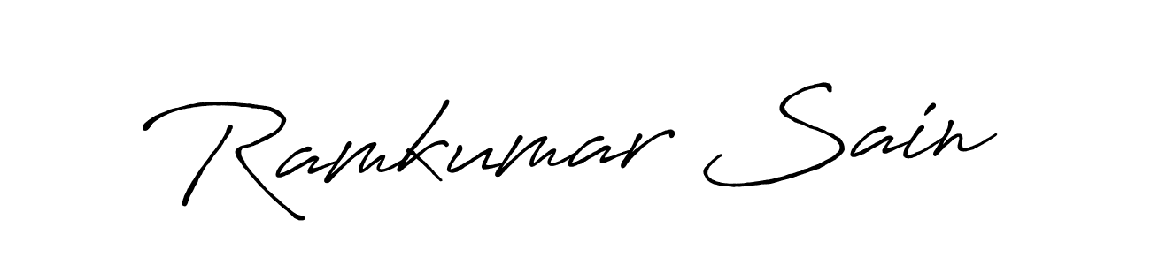 How to make Ramkumar Sain signature? Antro_Vectra_Bolder is a professional autograph style. Create handwritten signature for Ramkumar Sain name. Ramkumar Sain signature style 7 images and pictures png
