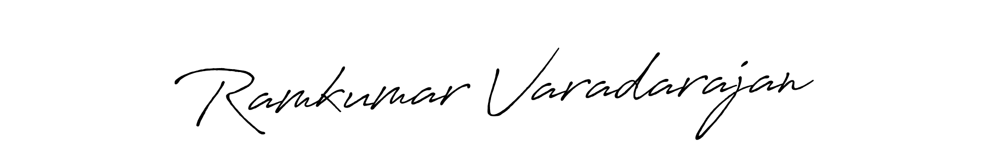 Make a beautiful signature design for name Ramkumar Varadarajan. With this signature (Antro_Vectra_Bolder) style, you can create a handwritten signature for free. Ramkumar Varadarajan signature style 7 images and pictures png