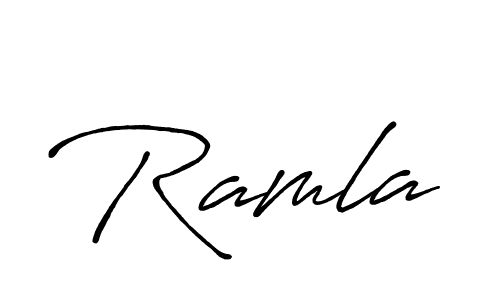 How to make Ramla name signature. Use Antro_Vectra_Bolder style for creating short signs online. This is the latest handwritten sign. Ramla signature style 7 images and pictures png