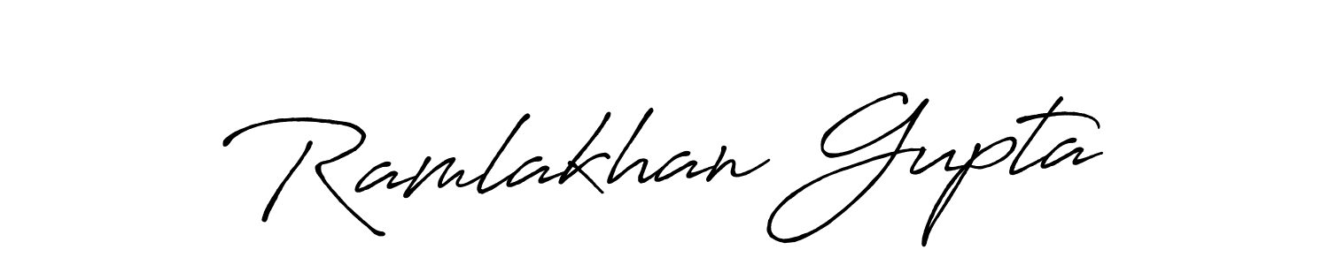 Make a short Ramlakhan Gupta signature style. Manage your documents anywhere anytime using Antro_Vectra_Bolder. Create and add eSignatures, submit forms, share and send files easily. Ramlakhan Gupta signature style 7 images and pictures png