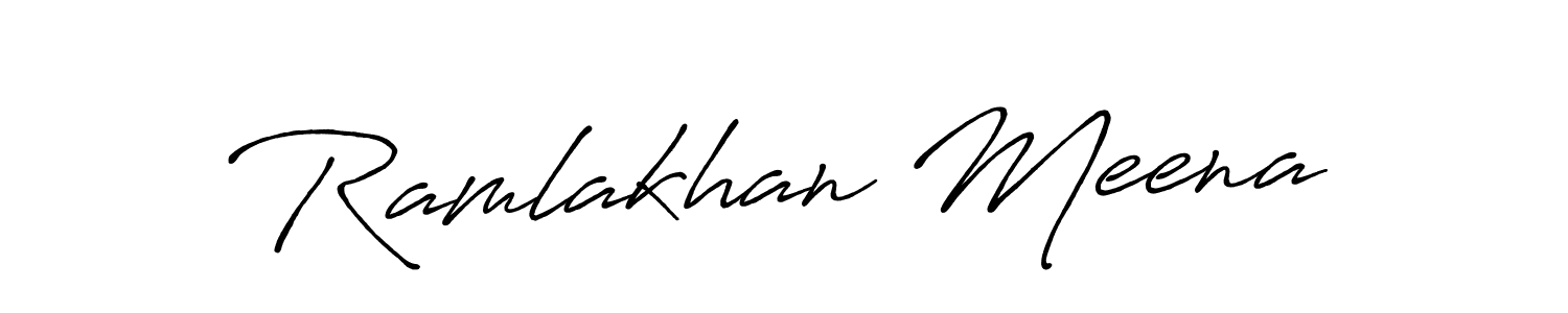 Ramlakhan Meena stylish signature style. Best Handwritten Sign (Antro_Vectra_Bolder) for my name. Handwritten Signature Collection Ideas for my name Ramlakhan Meena. Ramlakhan Meena signature style 7 images and pictures png