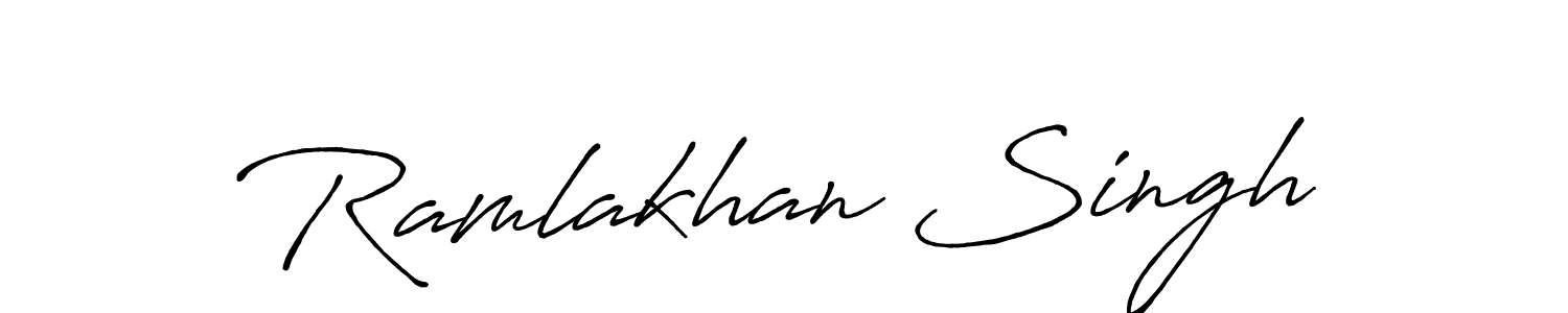 It looks lik you need a new signature style for name Ramlakhan Singh. Design unique handwritten (Antro_Vectra_Bolder) signature with our free signature maker in just a few clicks. Ramlakhan Singh signature style 7 images and pictures png