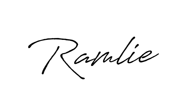 Make a beautiful signature design for name Ramlie. Use this online signature maker to create a handwritten signature for free. Ramlie signature style 7 images and pictures png