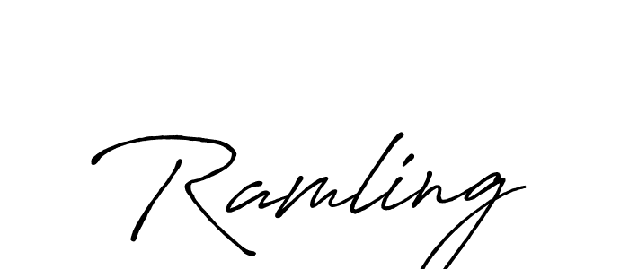 if you are searching for the best signature style for your name Ramling. so please give up your signature search. here we have designed multiple signature styles  using Antro_Vectra_Bolder. Ramling signature style 7 images and pictures png