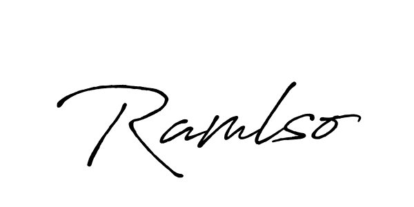 Ramlso stylish signature style. Best Handwritten Sign (Antro_Vectra_Bolder) for my name. Handwritten Signature Collection Ideas for my name Ramlso. Ramlso signature style 7 images and pictures png