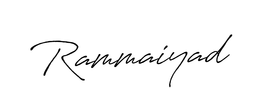 Use a signature maker to create a handwritten signature online. With this signature software, you can design (Antro_Vectra_Bolder) your own signature for name Rammaiyad. Rammaiyad signature style 7 images and pictures png