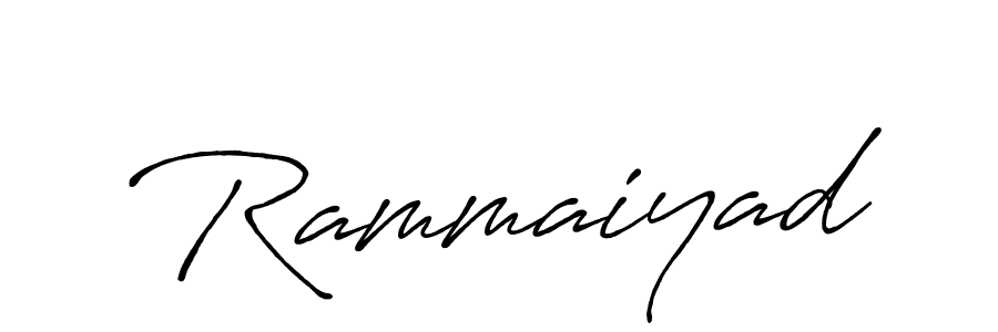 Use a signature maker to create a handwritten signature online. With this signature software, you can design (Antro_Vectra_Bolder) your own signature for name Rammaiyad. Rammaiyad signature style 7 images and pictures png