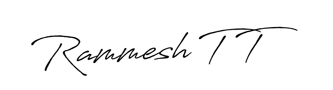 Also You can easily find your signature by using the search form. We will create Rammesh T T name handwritten signature images for you free of cost using Antro_Vectra_Bolder sign style. Rammesh T T signature style 7 images and pictures png