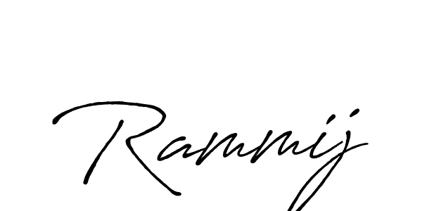 Create a beautiful signature design for name Rammij. With this signature (Antro_Vectra_Bolder) fonts, you can make a handwritten signature for free. Rammij signature style 7 images and pictures png