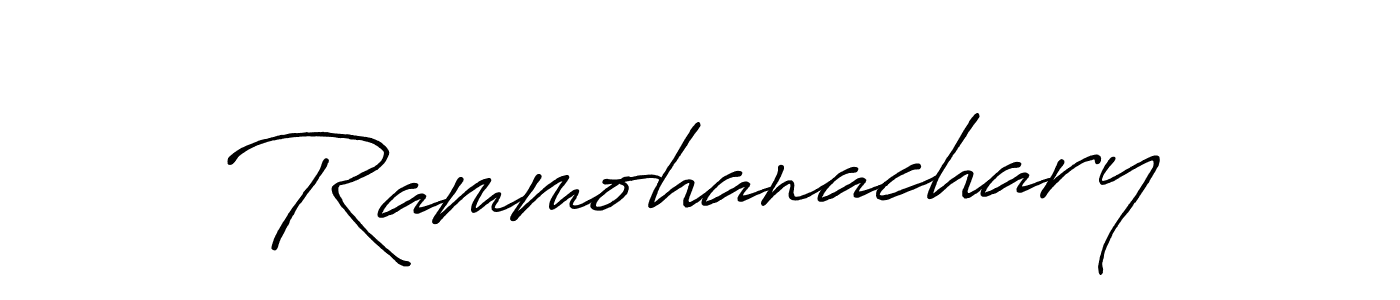 How to make Rammohanachary signature? Antro_Vectra_Bolder is a professional autograph style. Create handwritten signature for Rammohanachary name. Rammohanachary signature style 7 images and pictures png