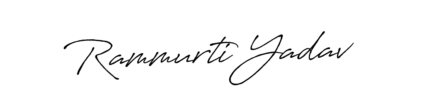 Use a signature maker to create a handwritten signature online. With this signature software, you can design (Antro_Vectra_Bolder) your own signature for name Rammurti Yadav. Rammurti Yadav signature style 7 images and pictures png