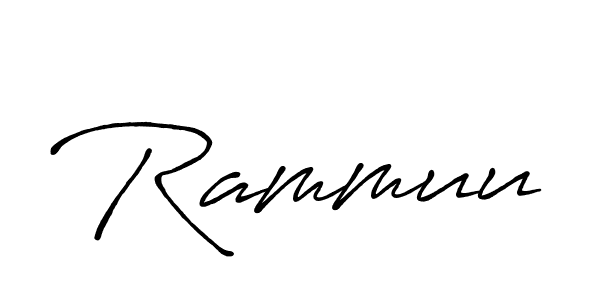 Design your own signature with our free online signature maker. With this signature software, you can create a handwritten (Antro_Vectra_Bolder) signature for name Rammuu. Rammuu signature style 7 images and pictures png