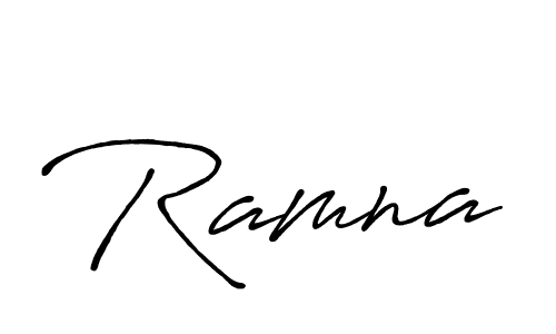 Create a beautiful signature design for name Ramna. With this signature (Antro_Vectra_Bolder) fonts, you can make a handwritten signature for free. Ramna signature style 7 images and pictures png