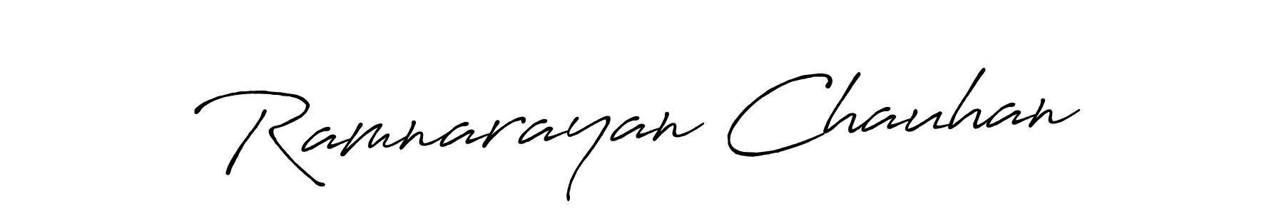 It looks lik you need a new signature style for name Ramnarayan Chauhan. Design unique handwritten (Antro_Vectra_Bolder) signature with our free signature maker in just a few clicks. Ramnarayan Chauhan signature style 7 images and pictures png