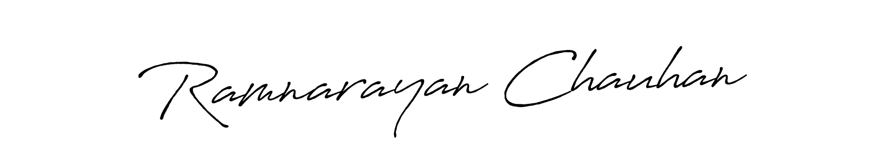 It looks lik you need a new signature style for name Ramnarayan Chauhan. Design unique handwritten (Antro_Vectra_Bolder) signature with our free signature maker in just a few clicks. Ramnarayan Chauhan signature style 7 images and pictures png