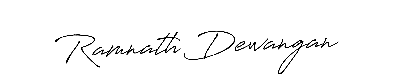 Make a beautiful signature design for name Ramnath Dewangan. With this signature (Antro_Vectra_Bolder) style, you can create a handwritten signature for free. Ramnath Dewangan signature style 7 images and pictures png