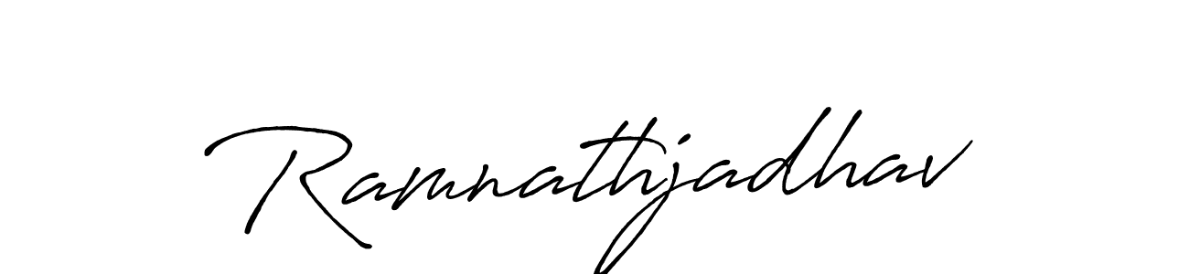 Antro_Vectra_Bolder is a professional signature style that is perfect for those who want to add a touch of class to their signature. It is also a great choice for those who want to make their signature more unique. Get Ramnathjadhav name to fancy signature for free. Ramnathjadhav signature style 7 images and pictures png