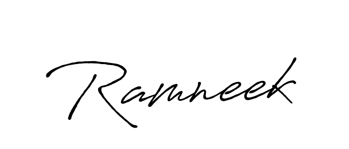 Once you've used our free online signature maker to create your best signature Antro_Vectra_Bolder style, it's time to enjoy all of the benefits that Ramneek name signing documents. Ramneek signature style 7 images and pictures png