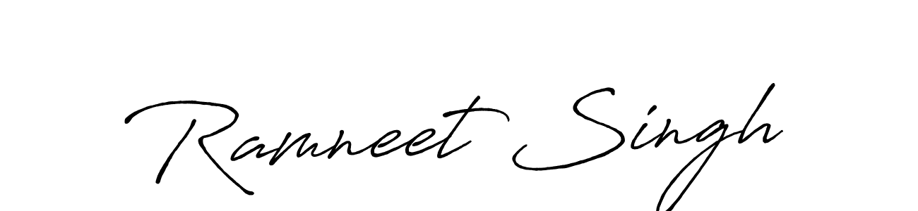 Ramneet Singh stylish signature style. Best Handwritten Sign (Antro_Vectra_Bolder) for my name. Handwritten Signature Collection Ideas for my name Ramneet Singh. Ramneet Singh signature style 7 images and pictures png