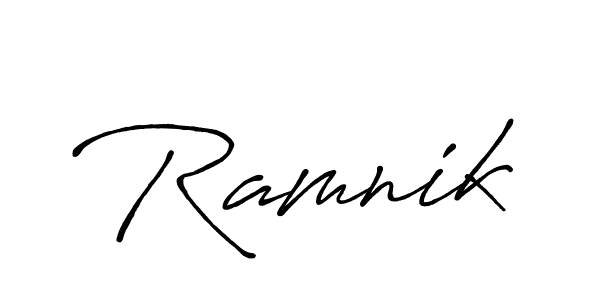 It looks lik you need a new signature style for name Ramnik. Design unique handwritten (Antro_Vectra_Bolder) signature with our free signature maker in just a few clicks. Ramnik signature style 7 images and pictures png