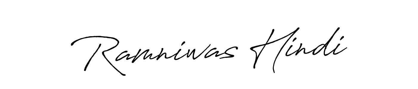 Antro_Vectra_Bolder is a professional signature style that is perfect for those who want to add a touch of class to their signature. It is also a great choice for those who want to make their signature more unique. Get Ramniwas Hindi name to fancy signature for free. Ramniwas Hindi signature style 7 images and pictures png