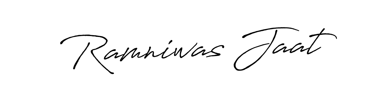 Make a beautiful signature design for name Ramniwas Jaat. With this signature (Antro_Vectra_Bolder) style, you can create a handwritten signature for free. Ramniwas Jaat signature style 7 images and pictures png