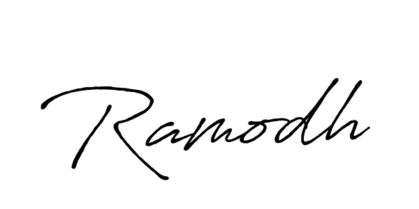 Make a beautiful signature design for name Ramodh. With this signature (Antro_Vectra_Bolder) style, you can create a handwritten signature for free. Ramodh signature style 7 images and pictures png