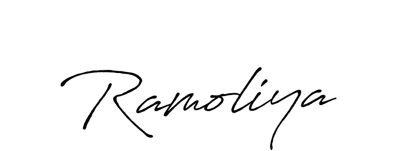 Antro_Vectra_Bolder is a professional signature style that is perfect for those who want to add a touch of class to their signature. It is also a great choice for those who want to make their signature more unique. Get Ramoliya name to fancy signature for free. Ramoliya signature style 7 images and pictures png