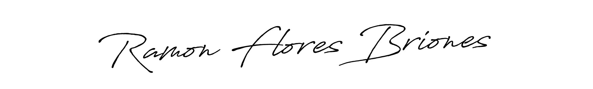 Make a beautiful signature design for name Ramon Flores Briones. With this signature (Antro_Vectra_Bolder) style, you can create a handwritten signature for free. Ramon Flores Briones signature style 7 images and pictures png