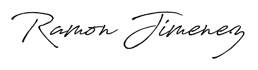 A sleek calligraphic signature for name Ramon Jimenez utilizing Antro_Vectra_Bolder styling. Great for adding personal signatures to photos and art. Ramon Jimenez signature style 7 images and pictures png