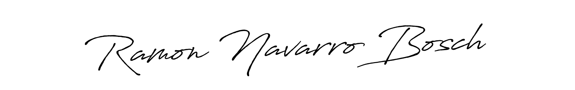 How to make Ramon Navarro Bosch name signature. Use Antro_Vectra_Bolder style for creating short signs online. This is the latest handwritten sign. Ramon Navarro Bosch signature style 7 images and pictures png