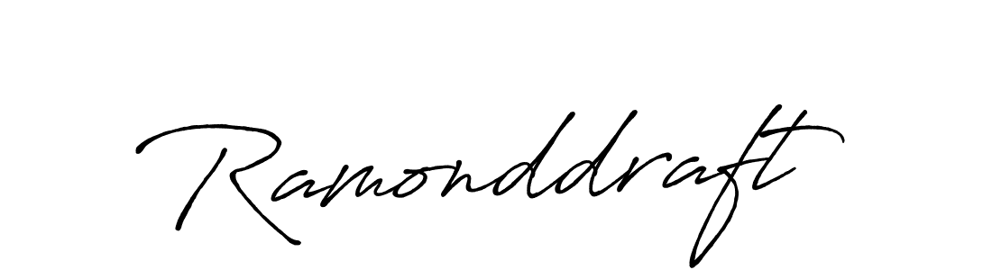 Make a beautiful signature design for name Ramonddraft. With this signature (Antro_Vectra_Bolder) style, you can create a handwritten signature for free. Ramonddraft signature style 7 images and pictures png