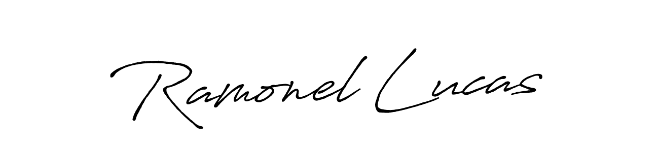 Create a beautiful signature design for name Ramonel Lucas. With this signature (Antro_Vectra_Bolder) fonts, you can make a handwritten signature for free. Ramonel Lucas signature style 7 images and pictures png