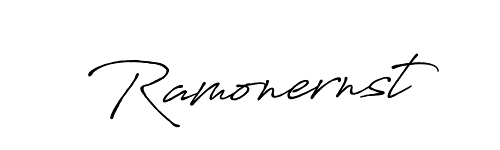 You should practise on your own different ways (Antro_Vectra_Bolder) to write your name (Ramonernst) in signature. don't let someone else do it for you. Ramonernst signature style 7 images and pictures png