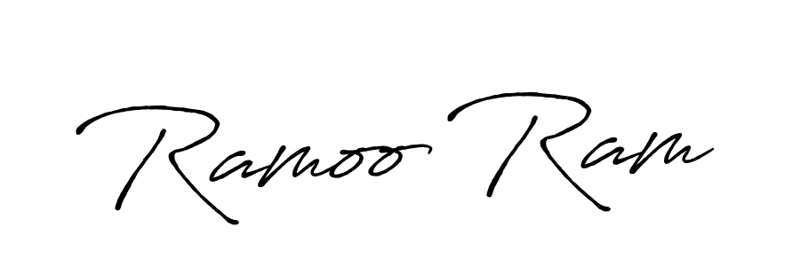 Use a signature maker to create a handwritten signature online. With this signature software, you can design (Antro_Vectra_Bolder) your own signature for name Ramoo Ram. Ramoo Ram signature style 7 images and pictures png