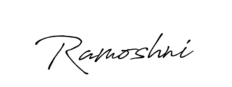 Once you've used our free online signature maker to create your best signature Antro_Vectra_Bolder style, it's time to enjoy all of the benefits that Ramoshni name signing documents. Ramoshni signature style 7 images and pictures png